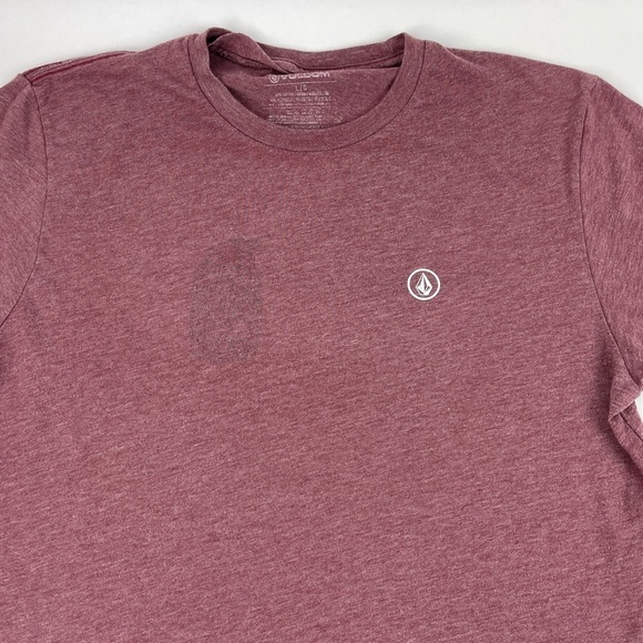 Volcom Tshirt Mens Large Red Logo - Picture 3 of 7